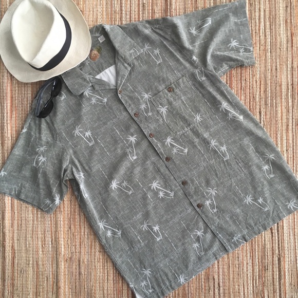 Caribbean Other - Classic Island Resort Camp Style Silk Shirt LG